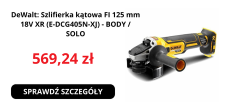 DeWalt: Szlifierka kątowa FI 125 mm 18V XR (E-DCG405N-XJ) - BODY / SOLO